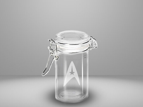 Etched 3oz glass jar - Commander