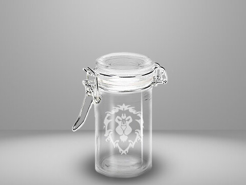 Etched 3oz glass jar - Alliance