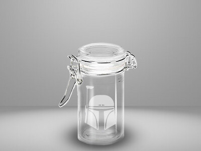 Etched 3oz glass jar - Bounty Hunter