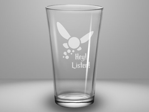 Etched 16oz pub glass - Navi