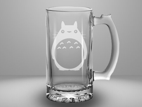 Etched 13oz glass mini stein - Neighborhood Friend