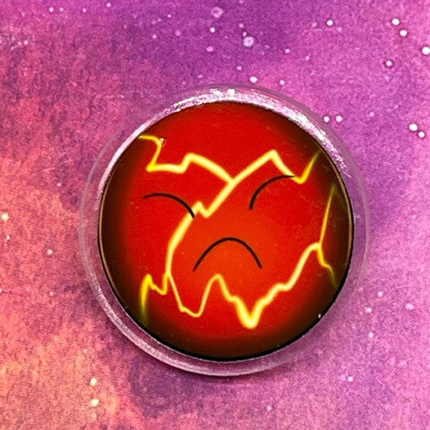 Acrylic pin - Bomb slime