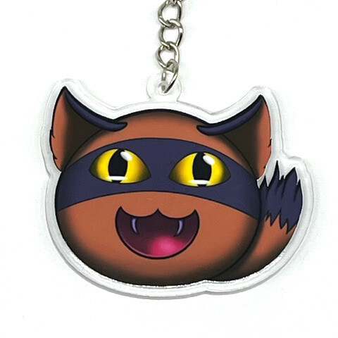 Hunter slime acrylic charm keychain, zipper clip