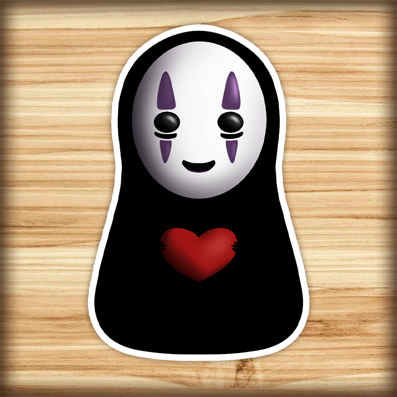 Waterproof sticker - Faceless friend