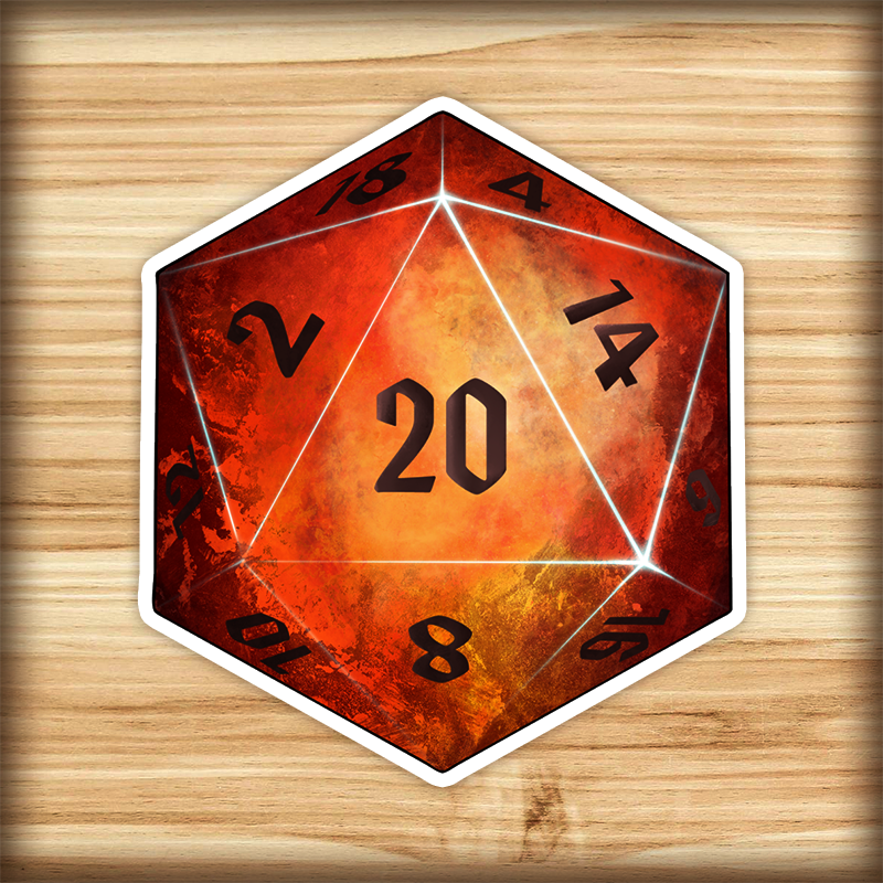 Waterproof sticker - D20
