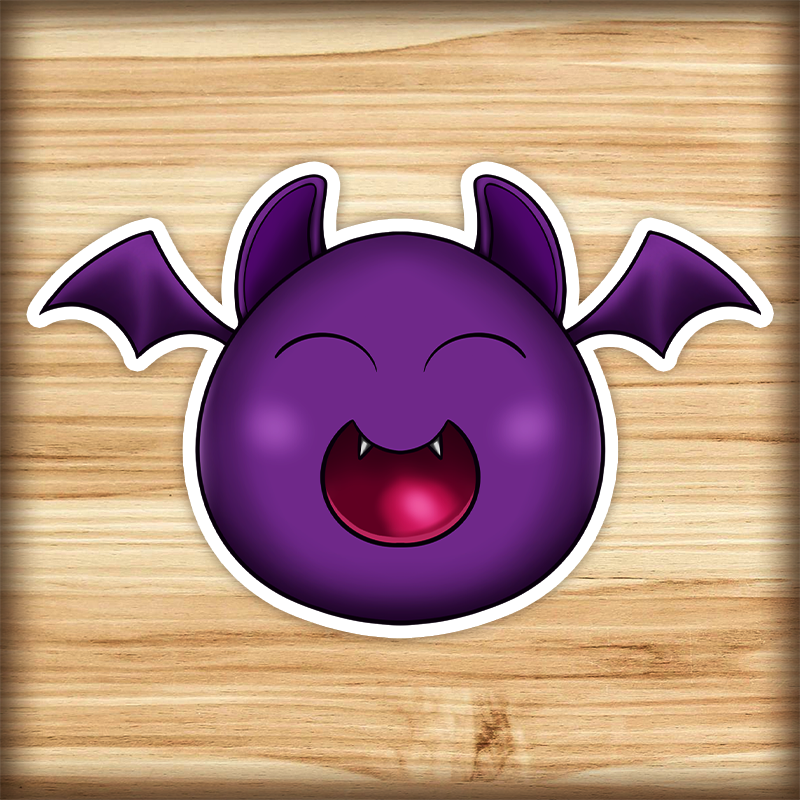 Waterproof sticker - Bat slime