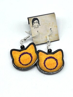 Intersex acrylic charm earrings