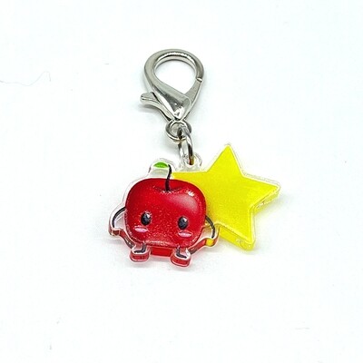 Acrylic Lanyard Charm - Red Forest Spirit