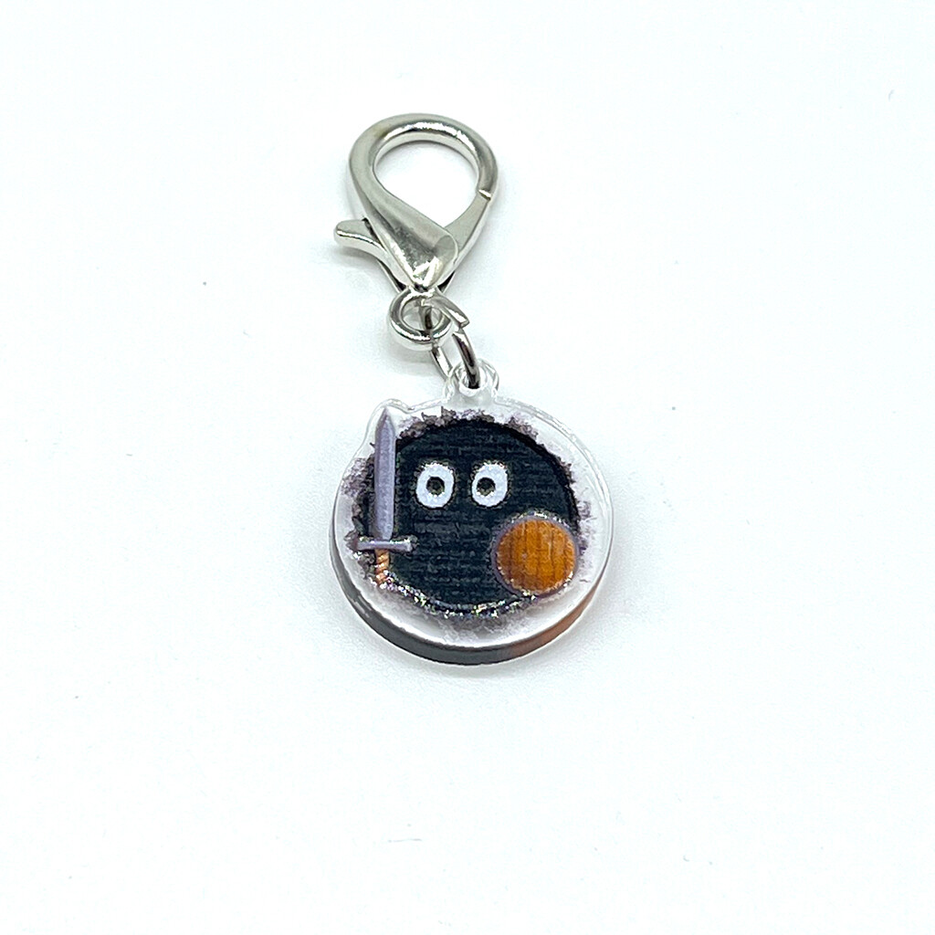 Acrylic Lanyard Charm - Warrior Soot