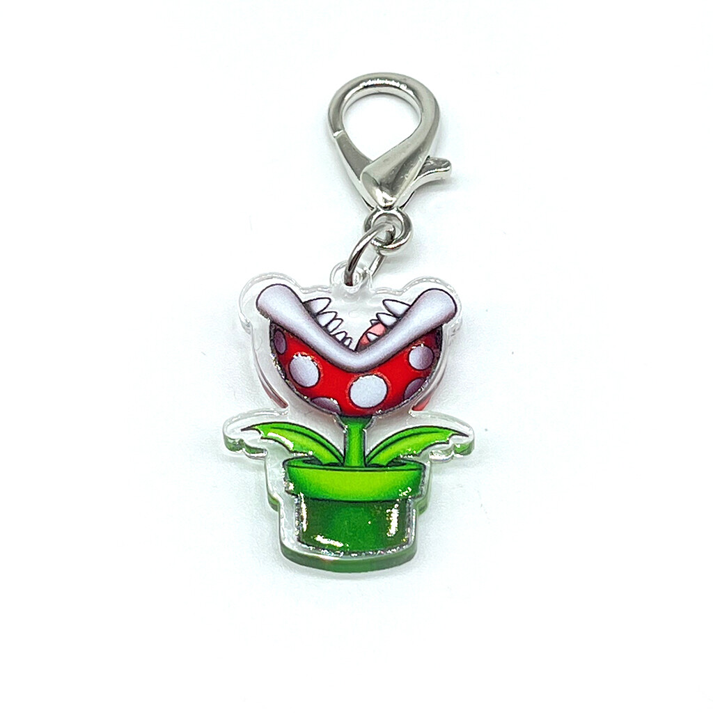 Acrylic Lanyard Charm - Plant