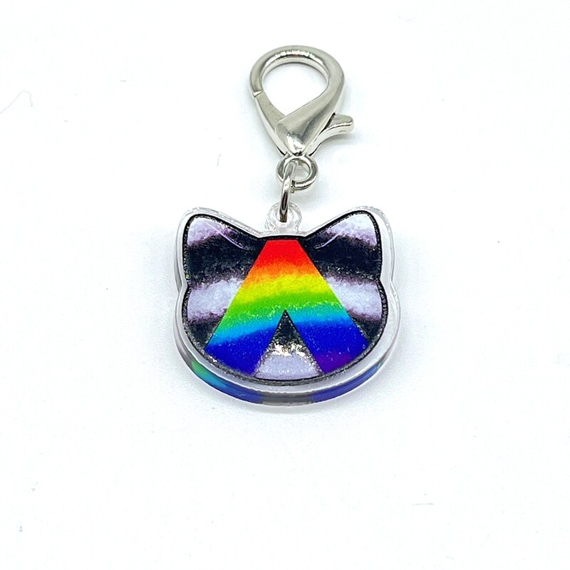 Acrylic Lanyard Charm - Straight Ally Pride