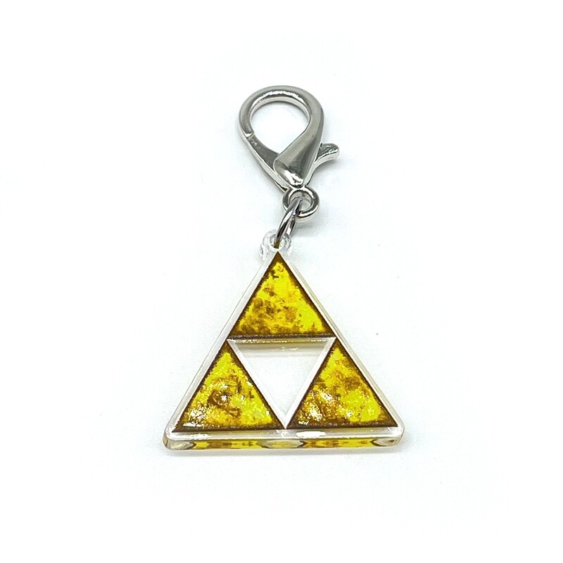 Acrylic Lanyard Charm - Tri Force