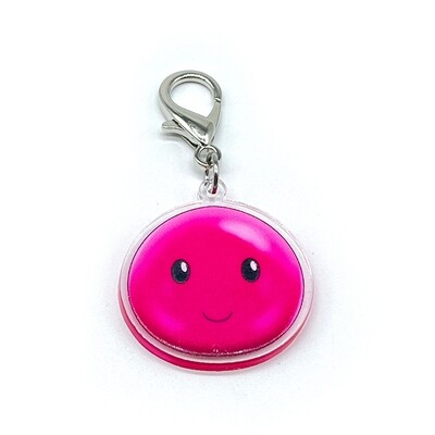 Acrylic Lanyard Charm - Pink Slime