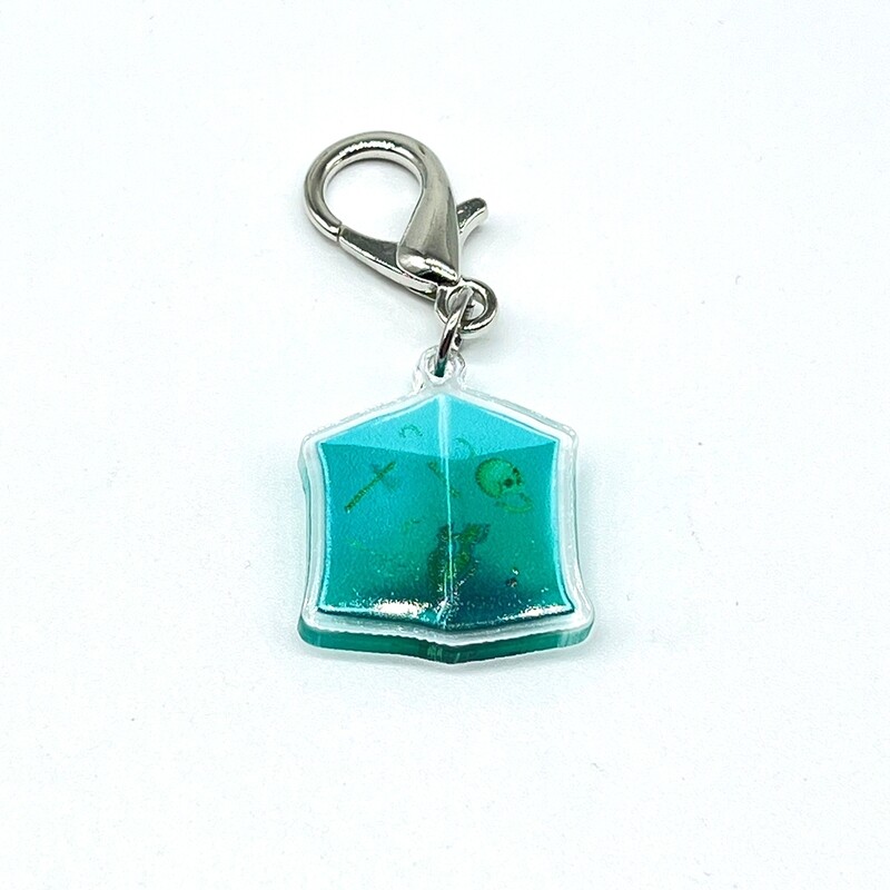 Acrylic Lanyard Charm - Jelly the Gelatinous Cube