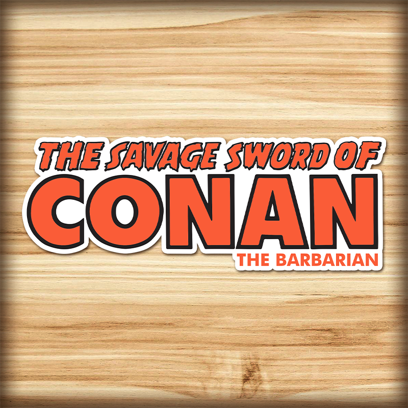 Waterproof sticker - Barbarian Comic Variation 2