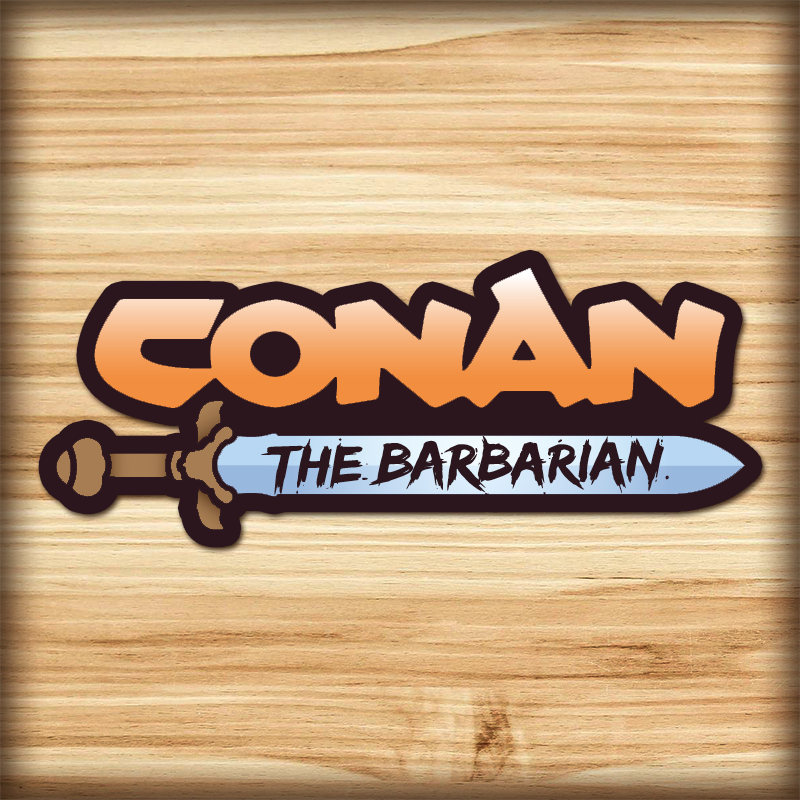 Waterproof sticker - Barbarian Comic Variation 1