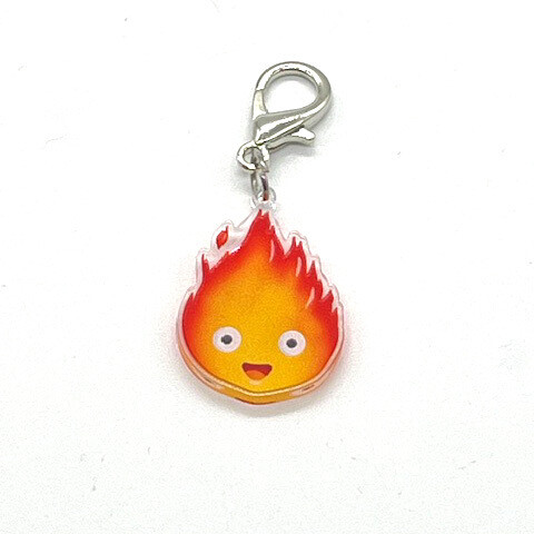 Acrylic Lanyard Charm - Fire Friend
