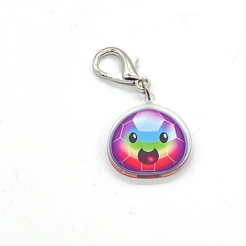 Acrylic Lanyard Charm - Mosaic Slime