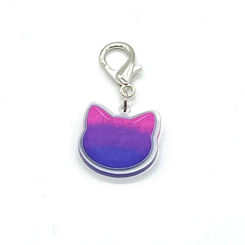 Acrylic Lanyard Charm - Bisexual