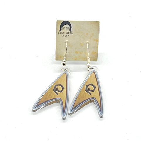 Engineering Officer acrylic charm earrings