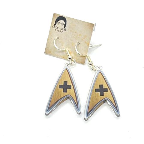 Medic Officer acrylic charm earrings
