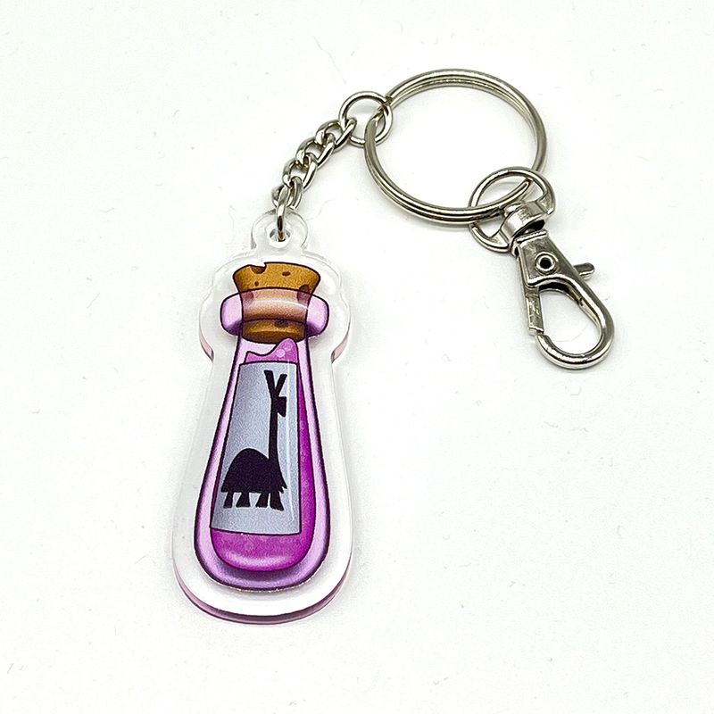 Kuzco&#39;s Keychain - acrylic charm keychain, zipper clip