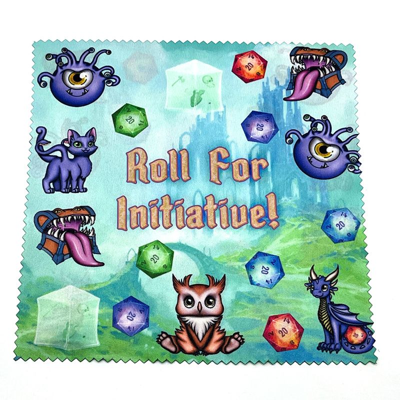 Microfiber screen cleaner - Roll for Initiative!