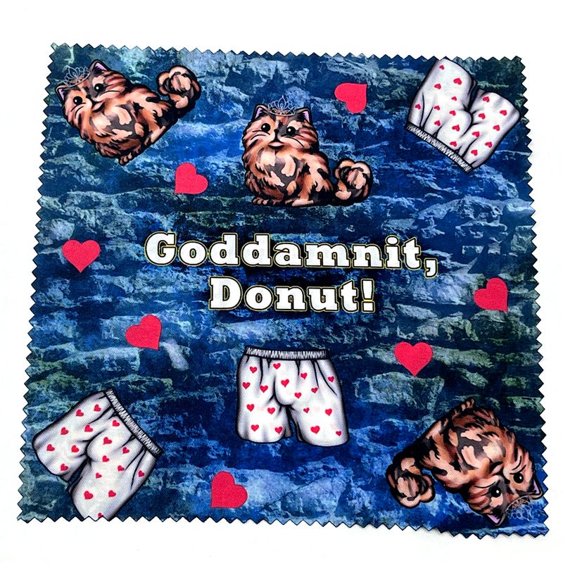 Microfiber screen cleaner - Goddamnit, Donut!