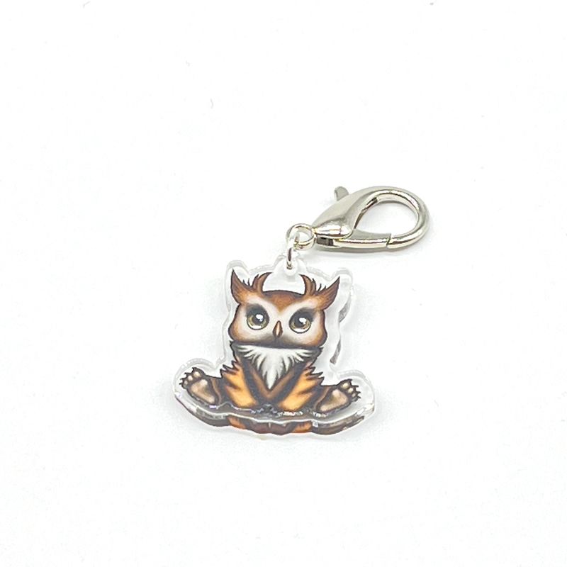 Acrylic Lanyard Charm - Skittles the Owlbear