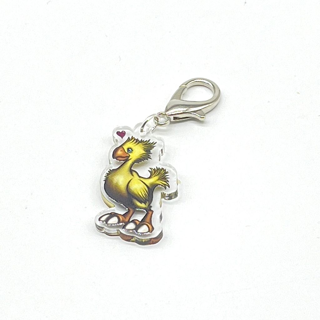 Acrylic Lanyard Charm - Yellow bird
