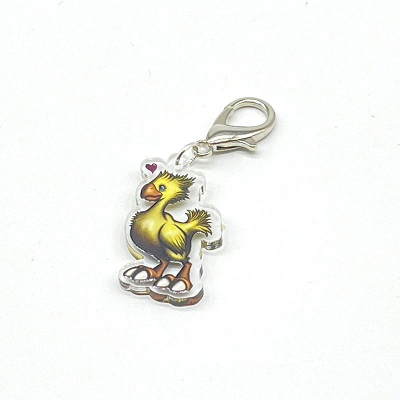 Acrylic Lanyard Charm - Yellow bird