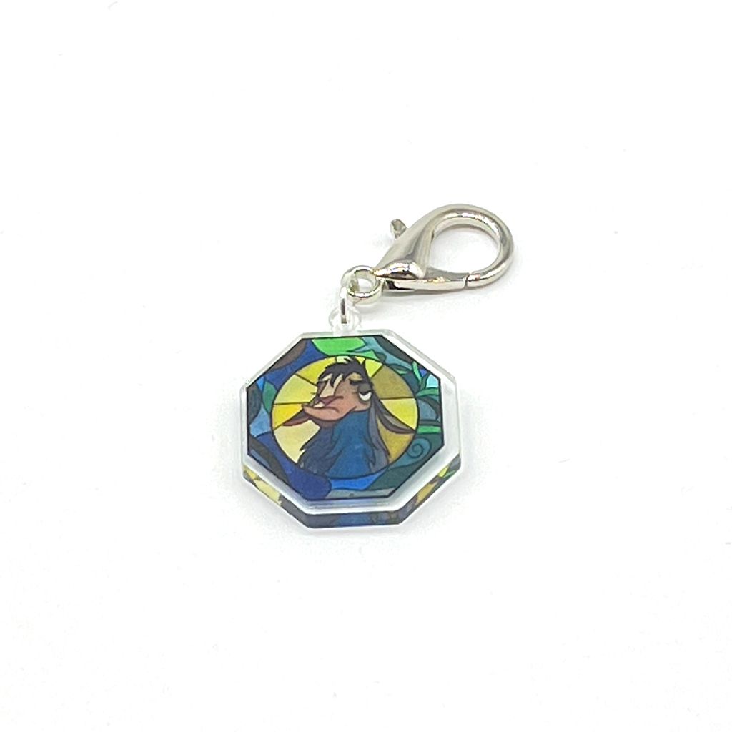 Acrylic Lanyard Charm - Stained Glass Kuzco