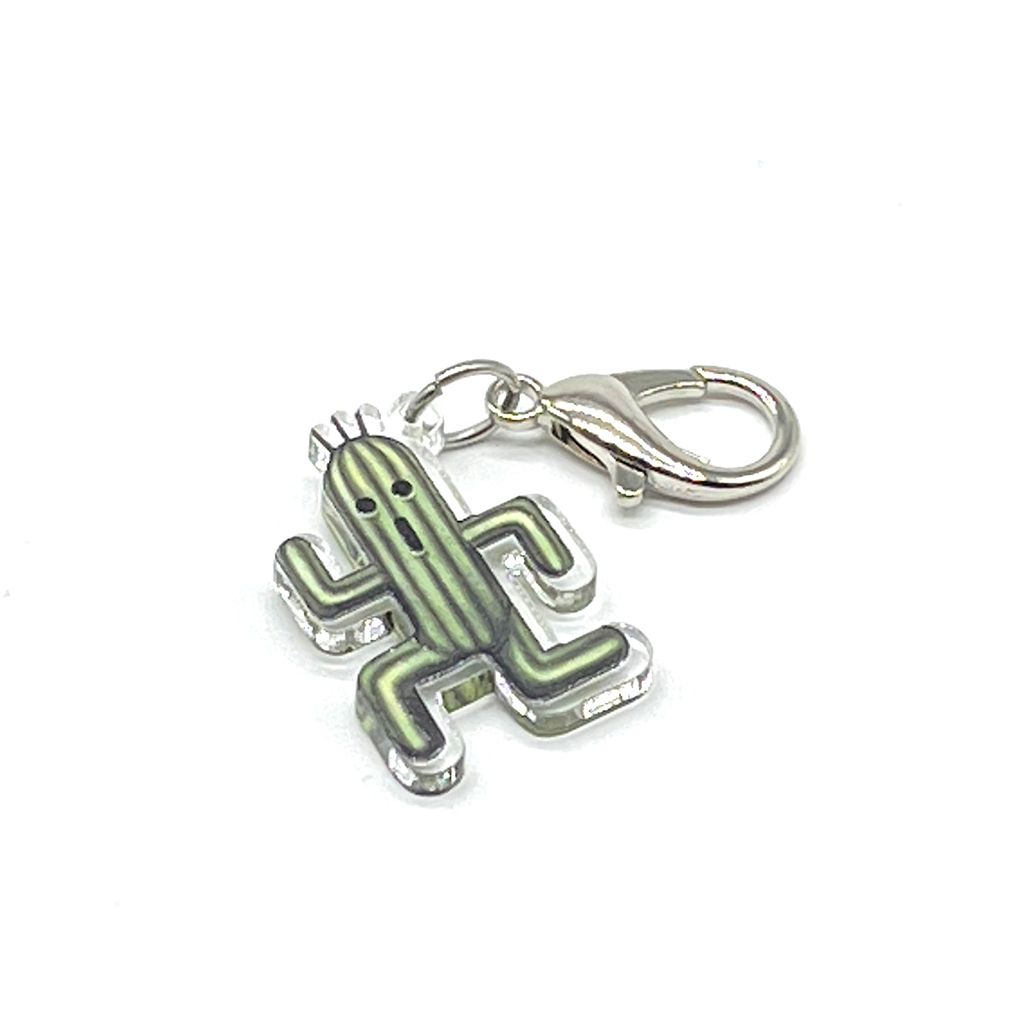 Acrylic Lanyard Charm - Cactus