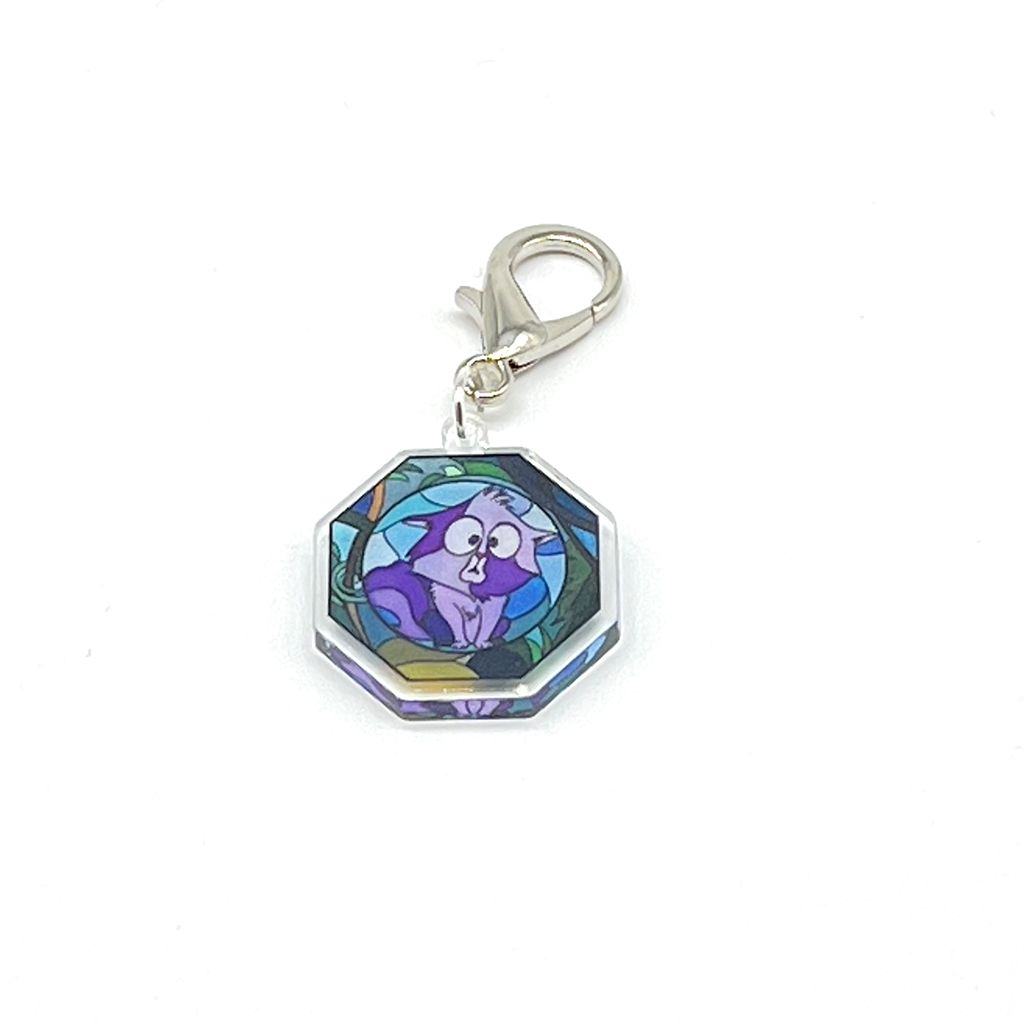 Acrylic Lanyard Charm - Stained Glass Yzma