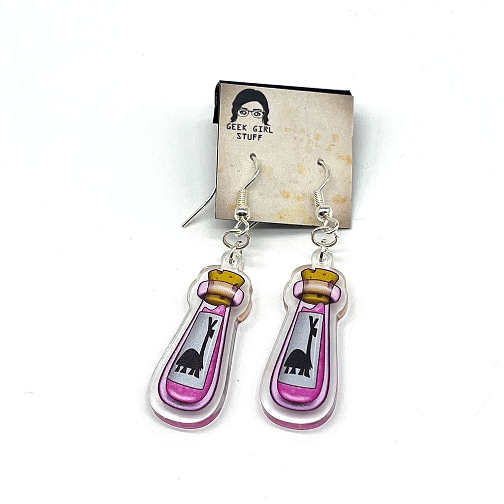 Kuzco&#39;s Potion acrylic charm earrings