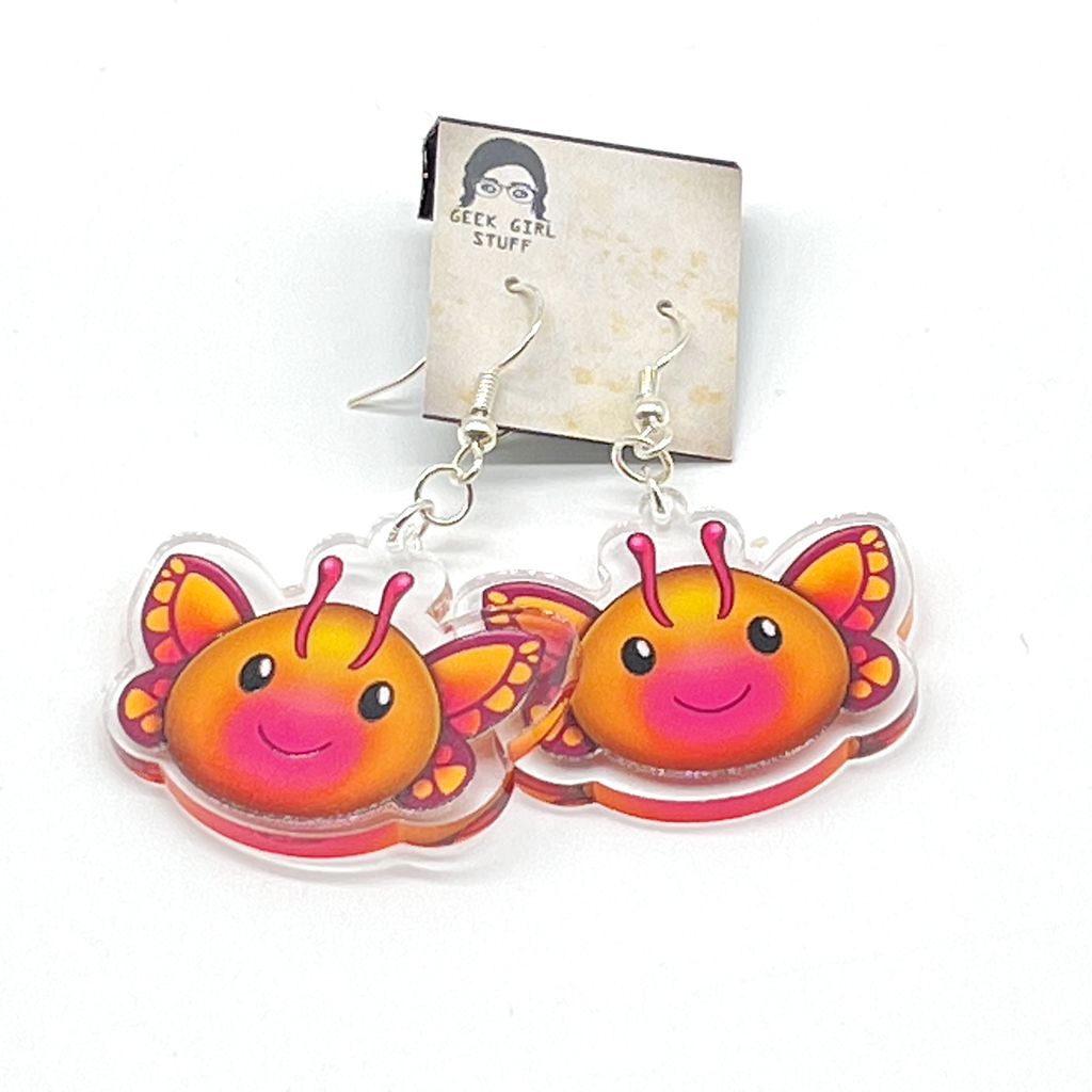 Butterfly Slime acrylic charm earrings