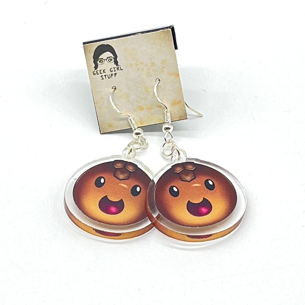 Honey Slime acrylic charm earrings
