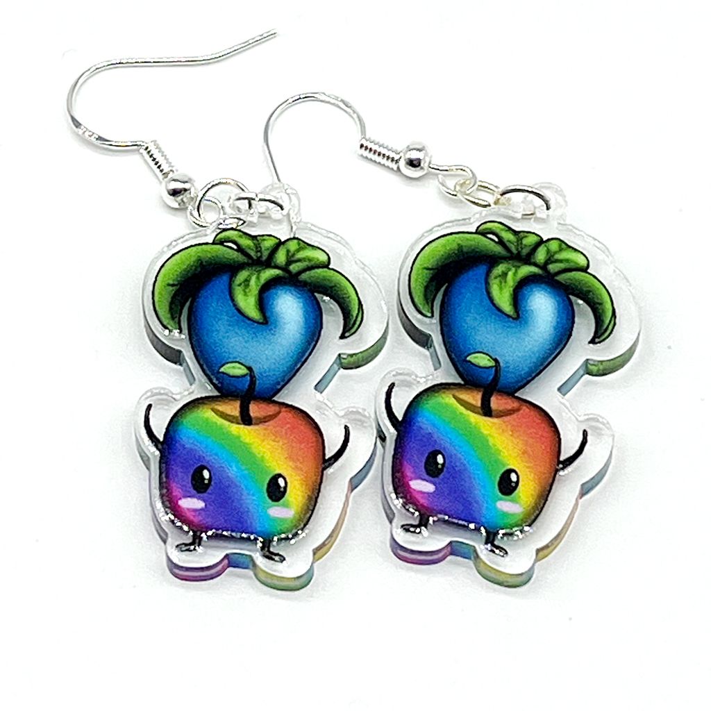 Prismatic Junimo acrylic charm earrings