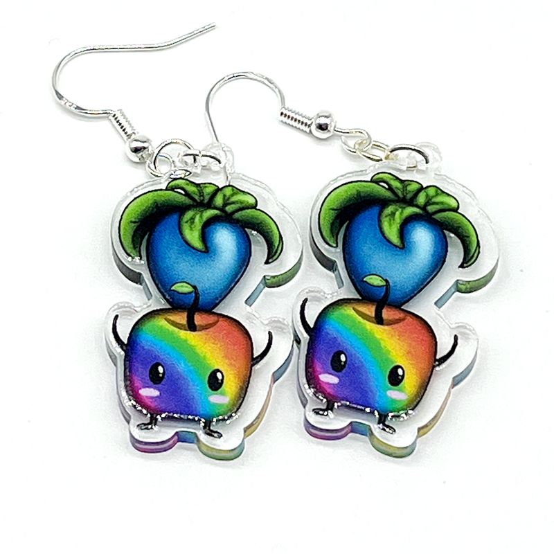 Prismatic Junimo acrylic charm earrings