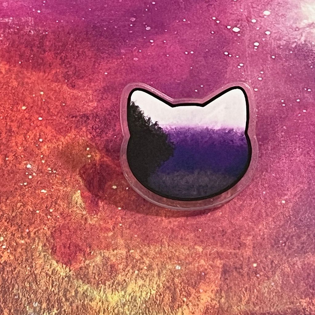 Acrylic pin - Demisexual Pride