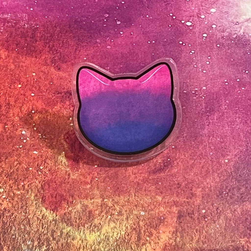 Acrylic pin - Bisexual Pride