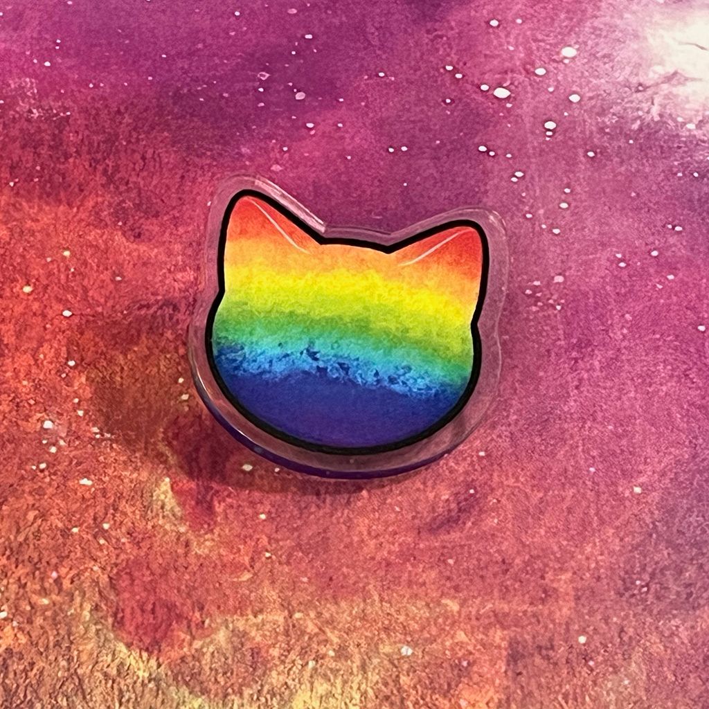 Acrylic pin - Cat Pride Acrylic pin - Cat Pride