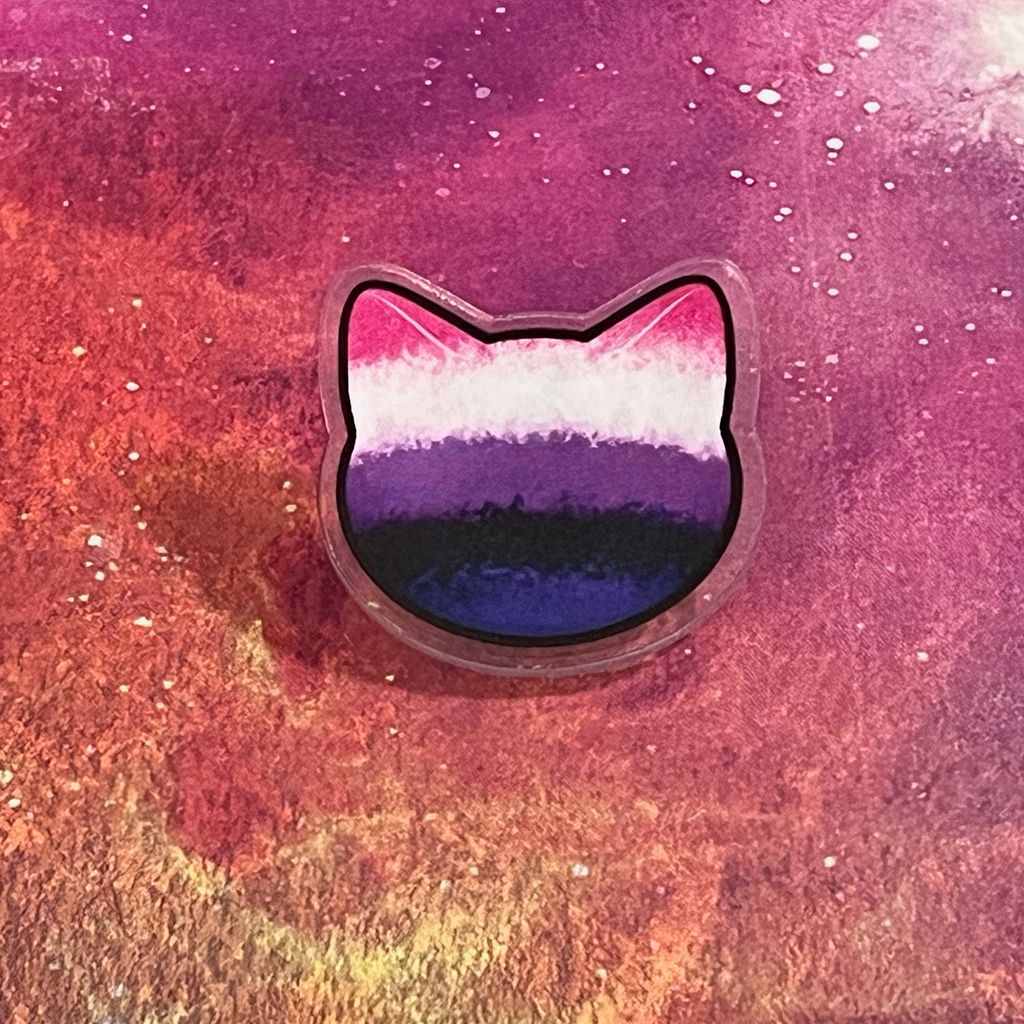 Acrylic pin - Gender Fluid Pride