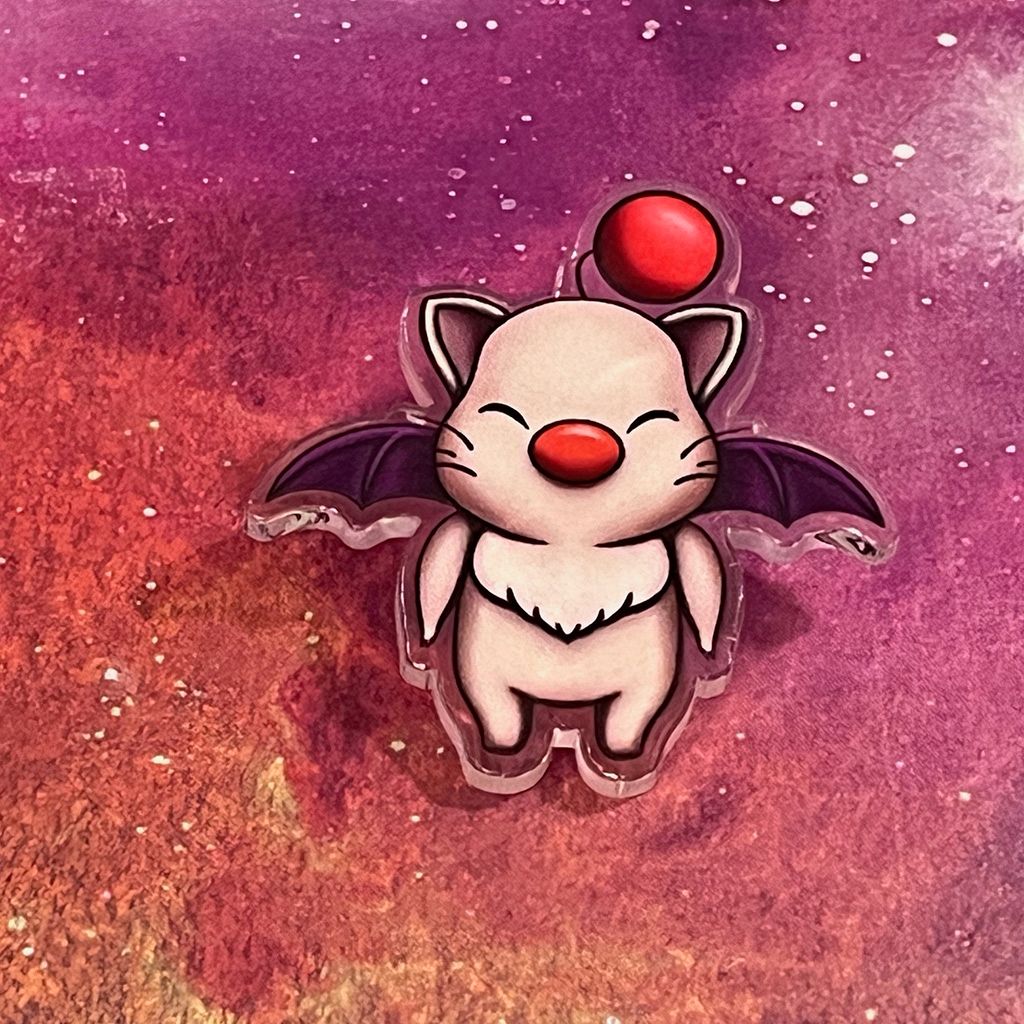 Acrylic pin - Moogle