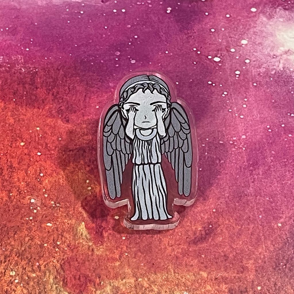 Acrylic pin - Weeping Angel Rawr