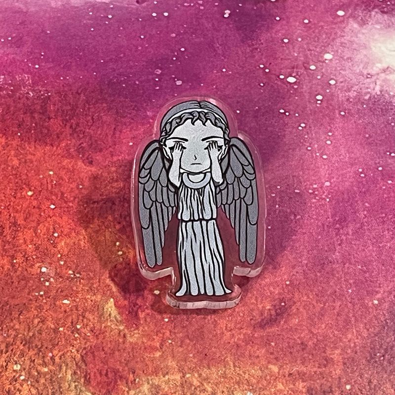 Acrylic pin - Weeping Angel Rawr