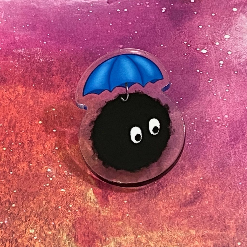 Acrylic pin - Umbrella Soot
