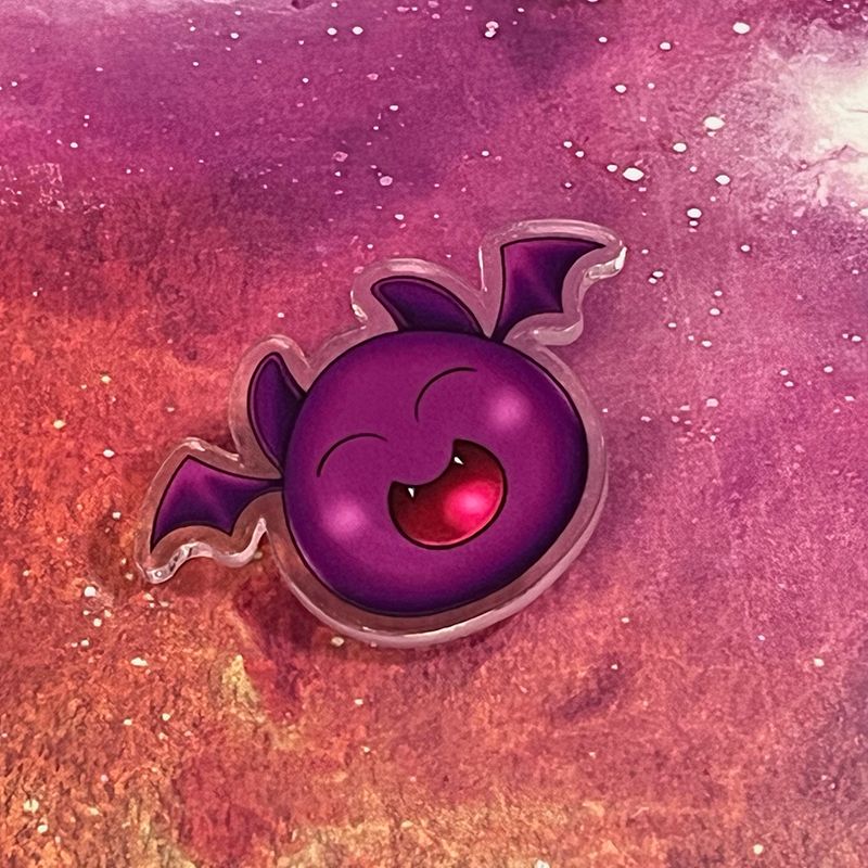 Acrylic pin - Bat slime