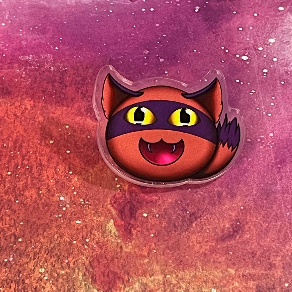 Acrylic pin - Hunter slime