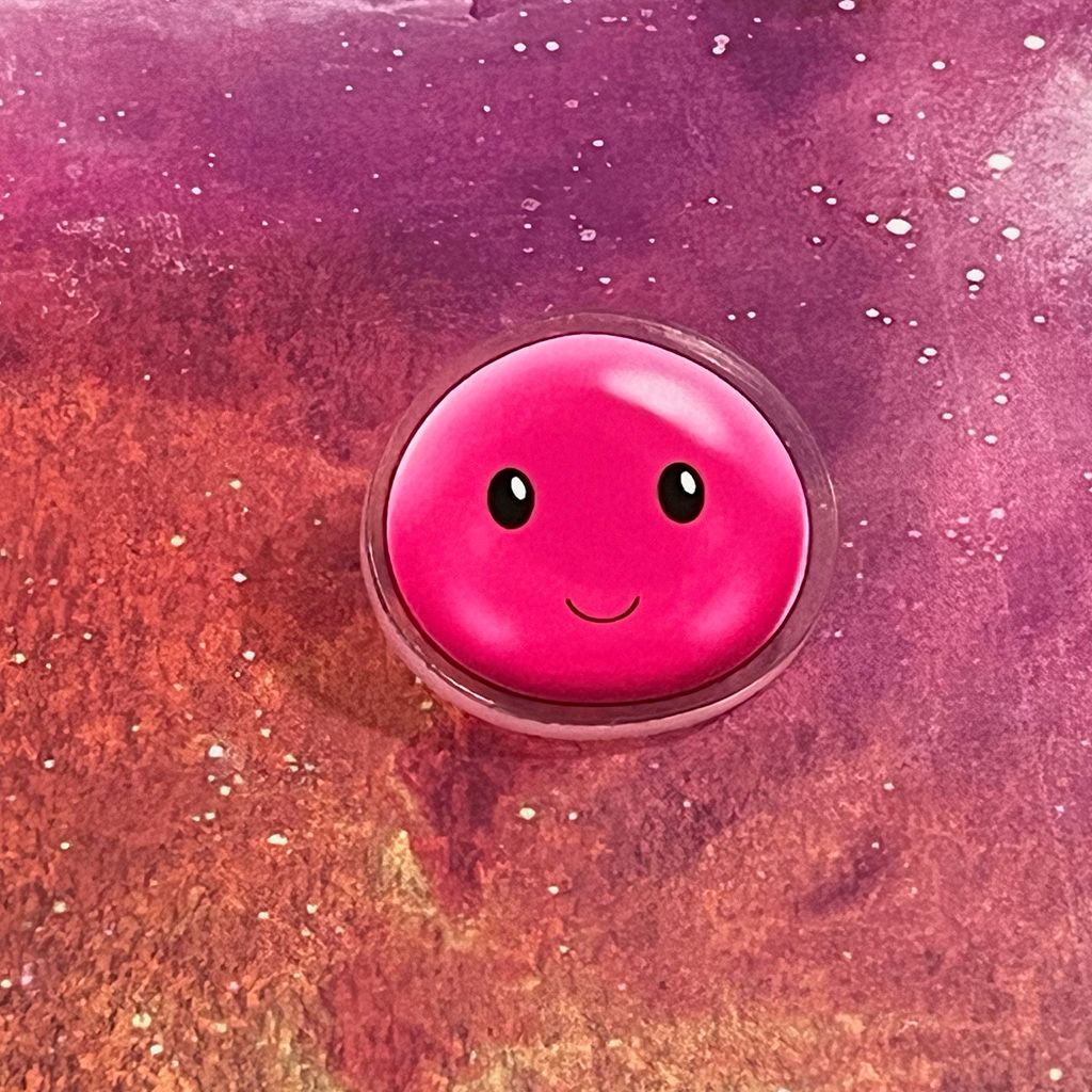 Acrylic pin - Pink slime